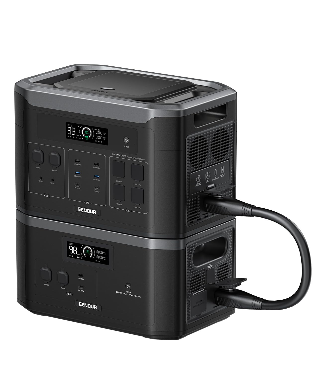 Amazon.co.jp: EENOUR ポータブル電源 F2000 2048Wh/640000mAh